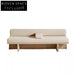 Modern Minimalist Modular Fabric Sectional Upholstery Sofa with Wooden Legs