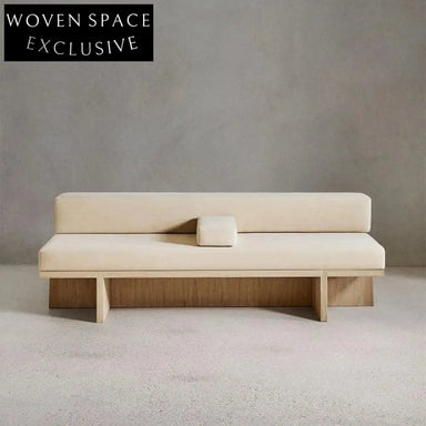 Modern Minimalist Modular Fabric Sectional Upholstery Sofa with Wooden Legs