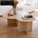 Modern Minimalist Natural Travertine Round Coffee Table for Luxury Living Room