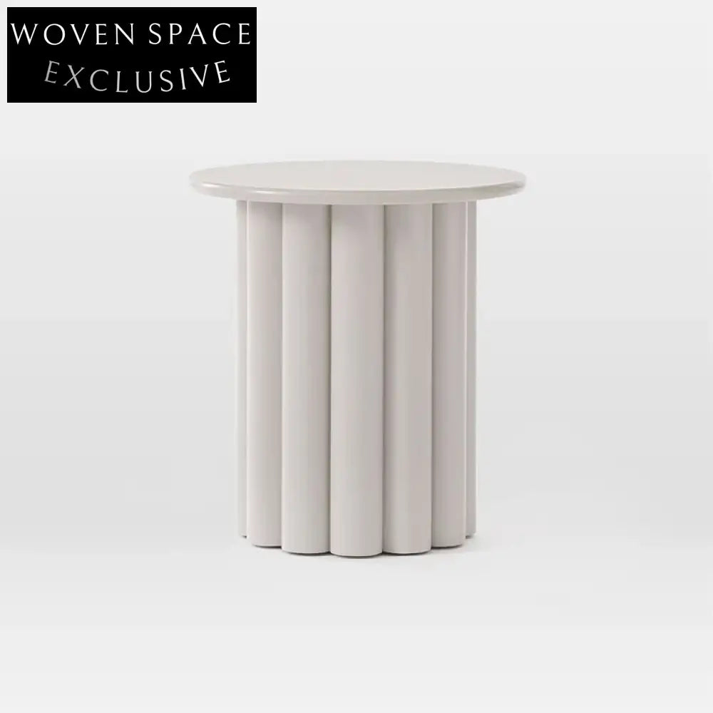 Modern Minimalist Nordic Round Light Luxury Solid Wood Apartment Coffee Table