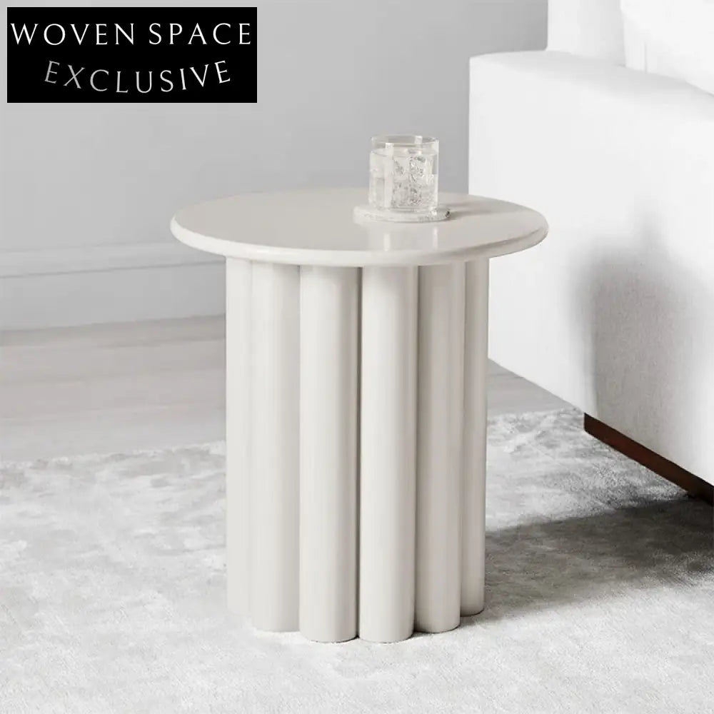 Modern Minimalist Nordic Round Light Luxury Solid Wood Apartment Coffee Table