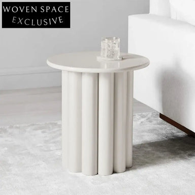 Modern Minimalist Nordic Round Light Luxury Solid Wood Apartment Coffee Table