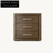 Modern Minimalist Oak Wood Nightstand with Drawer for Elegant Bedroom Spaces