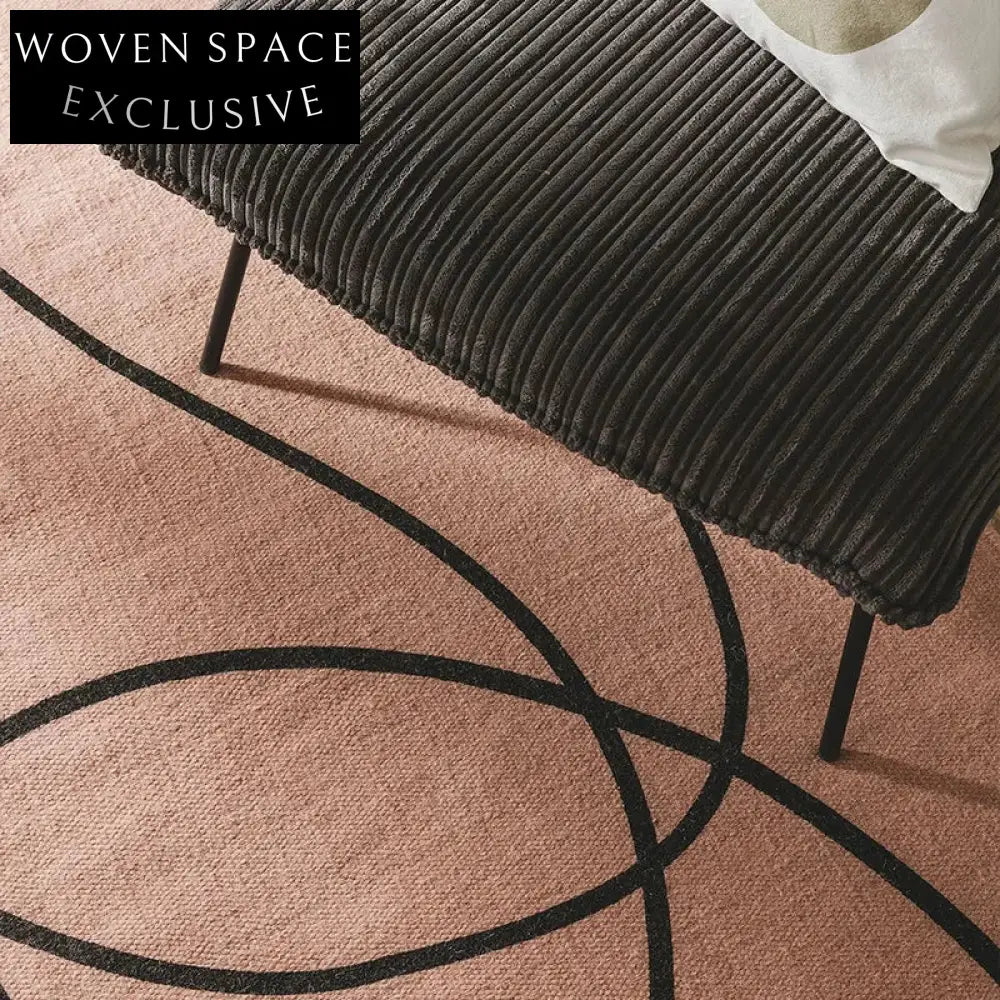 Modern Minimalist Plush Area Rug Latex Backed Quiet Style Living Room Decor