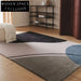 Modern Minimalist Plush Area Rug Latex Backed Quiet Style Living Room Decor