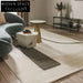 Modern Minimalist Plush Area Rug Latex Backed Quiet Style Living Room Decor