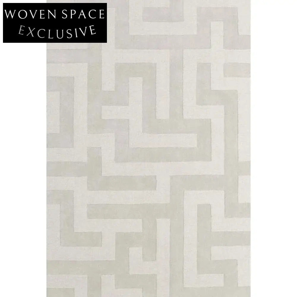 Modern Minimalist Polyester Area Rug - Geometric Design for Living Room & Bedroom