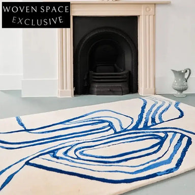 Modern Minimalist Polyester Geometric Pattern Area Rug Home Decor Carpet