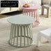 Modern Minimalist PP Plastic Round Coffee Table Side Stool Furniture Living Room