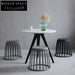 Modern Minimalist PP Plastic Round Coffee Table Side Stool Furniture Living Room