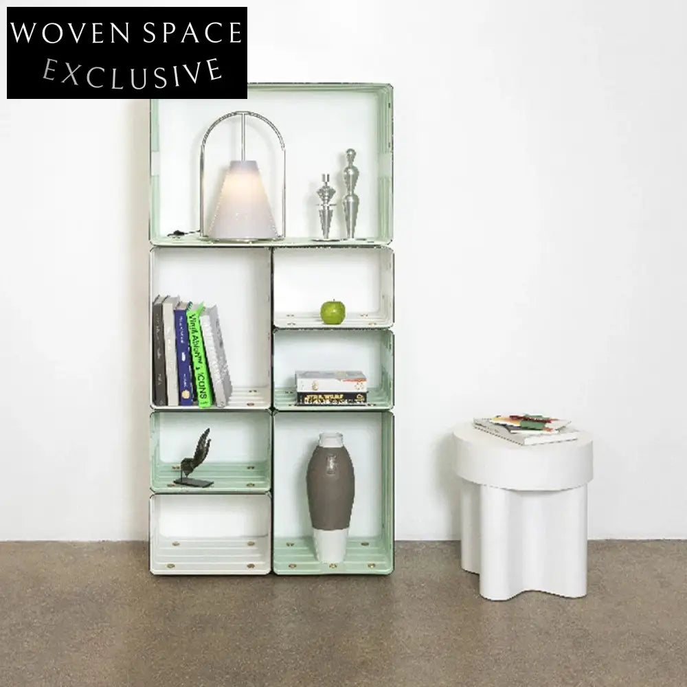 Modern Minimalist Round MDF Side Tea Table with Cross Base