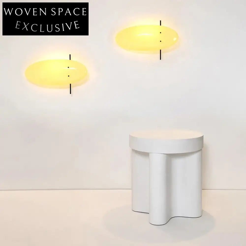 Modern Minimalist Round MDF Side Tea Table with Cross Base