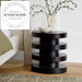 Modern Minimalist Round Solid Wood Frame Decorative Side Table