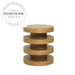 Modern Minimalist Round Solid Wood Frame Decorative Side Table