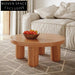 Modern Minimalist Round Wood Coffee Table for Contemporary Living Spaces