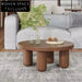 Modern Minimalist Round Wood Coffee Table for Contemporary Living Spaces