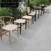 Modern Minimalist Solid Ash Wood Dining Arm Chair with Braided Rope Seat