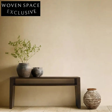 Modern Minimalist Solid Oak Wood Living Room Console Table TV Unit