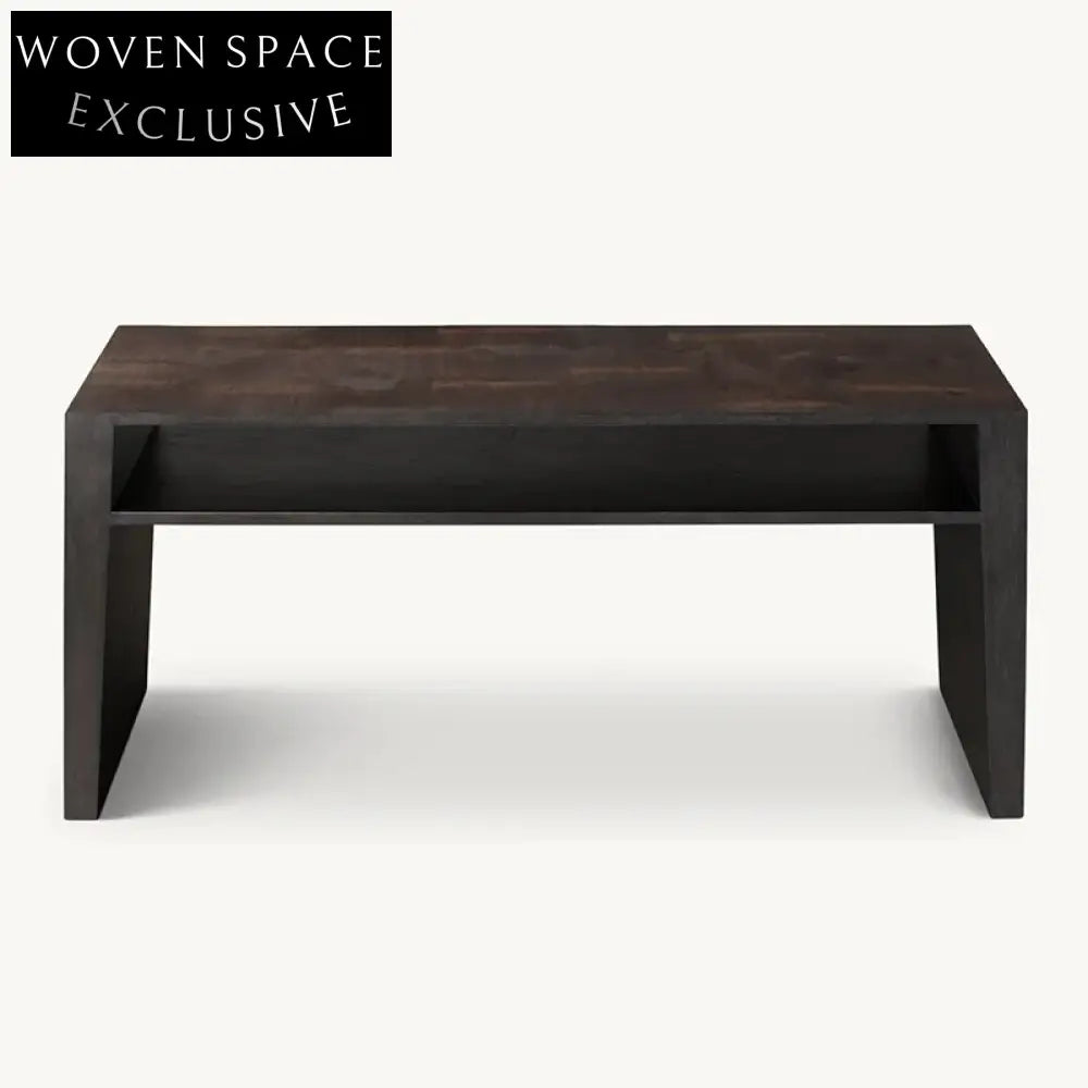 Modern Minimalist Solid Oak Wood Living Room Console Table TV Unit