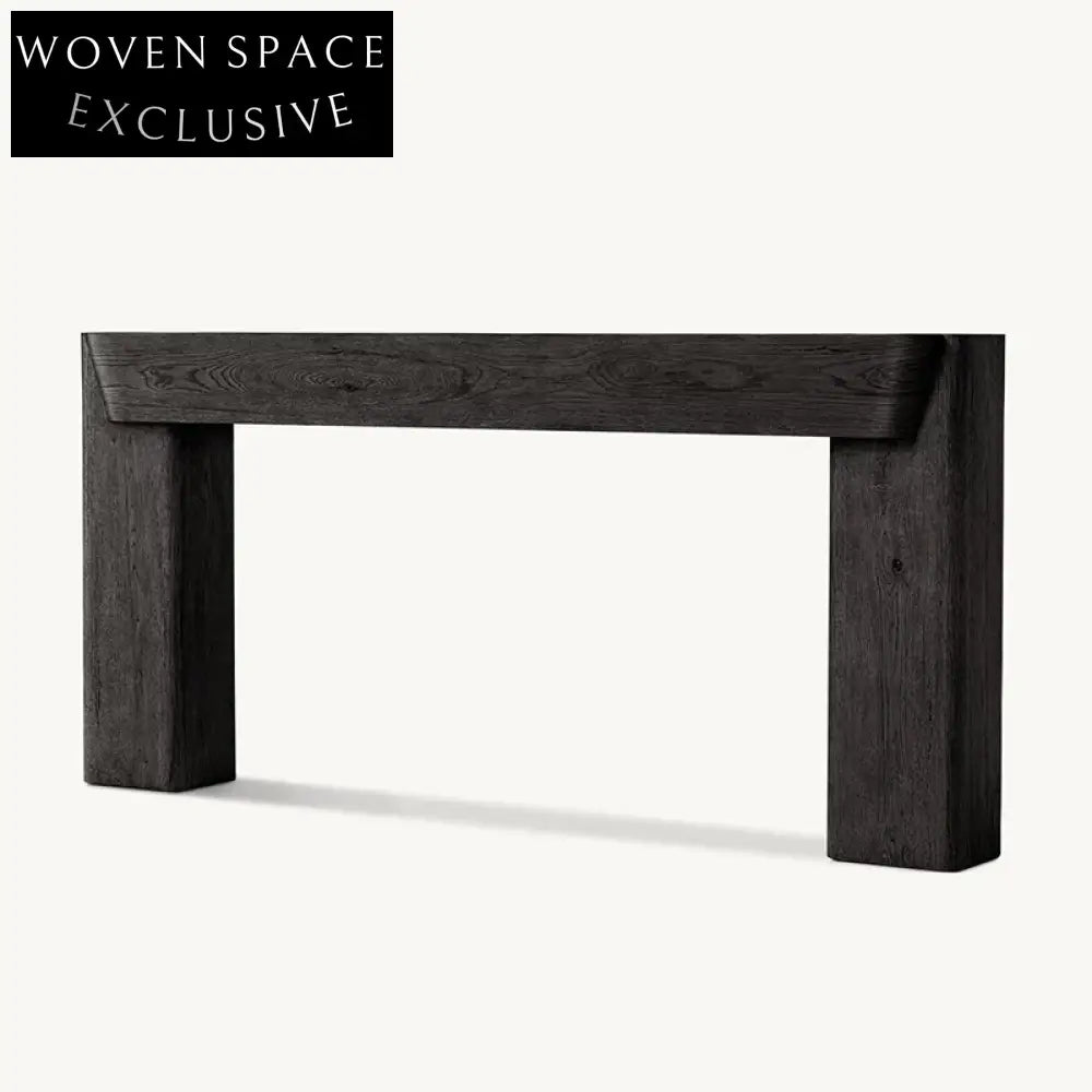 Modern Minimalist Solid Oak Wood Living Room Hallway Console Table