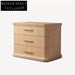 Modern Minimalist Solid Oak Wood Nightstand with Storage Drawer for Bedroom