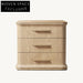Modern Minimalist Solid Oak Wood Nightstand with Storage Drawer for Bedroom