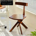 Modern Minimalist Solid Wood Armchair Retro T-Shape Dining Chair for Homes