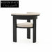 Modern Minimalist Solid Wood Curved Backrest Fabric Upholstered Dining Chair