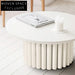 Modern Minimalist Solid Wood Cylinder Sofa Side Accent Coffee Table