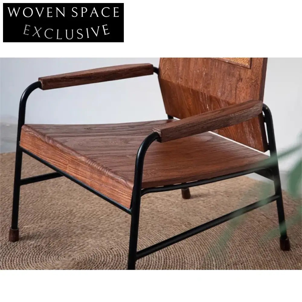 Modern Minimalist Solid Wood Designer Fabric Single Dining Chair