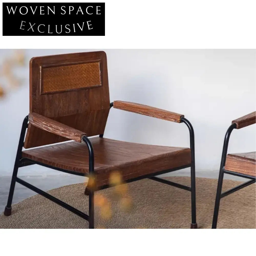 Modern Minimalist Solid Wood Designer Fabric Single Dining Chair