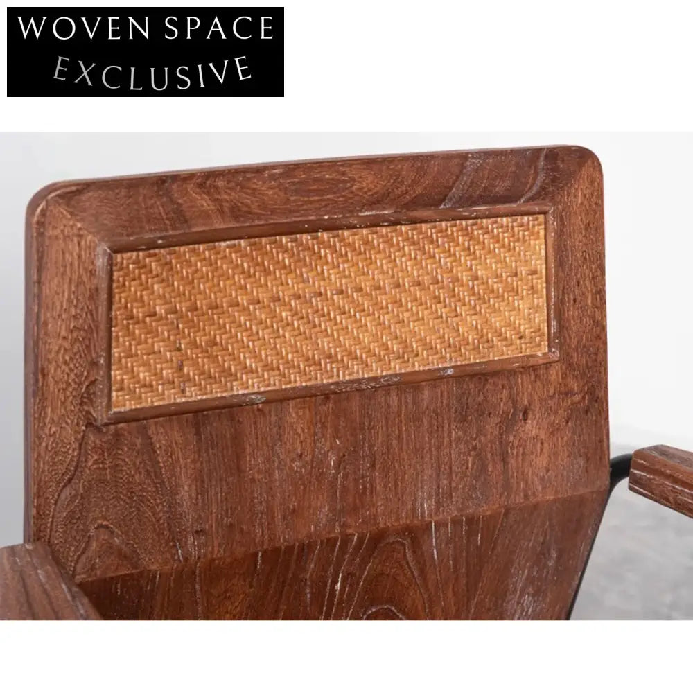 Modern Minimalist Solid Wood Designer Fabric Single Dining Chair