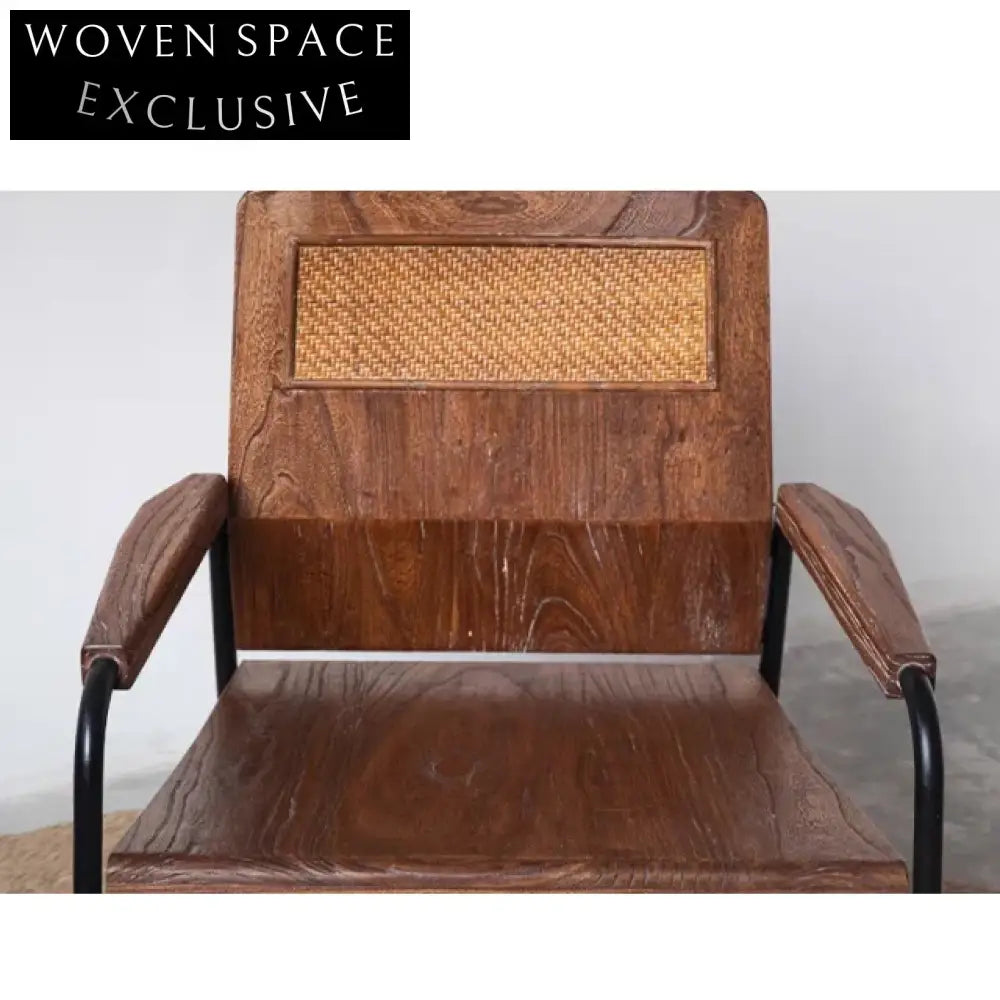 Modern Minimalist Solid Wood Designer Fabric Single Dining Chair