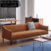 Modern Minimalist Solid Wood Microfiber Leather Living Room Sofa Set