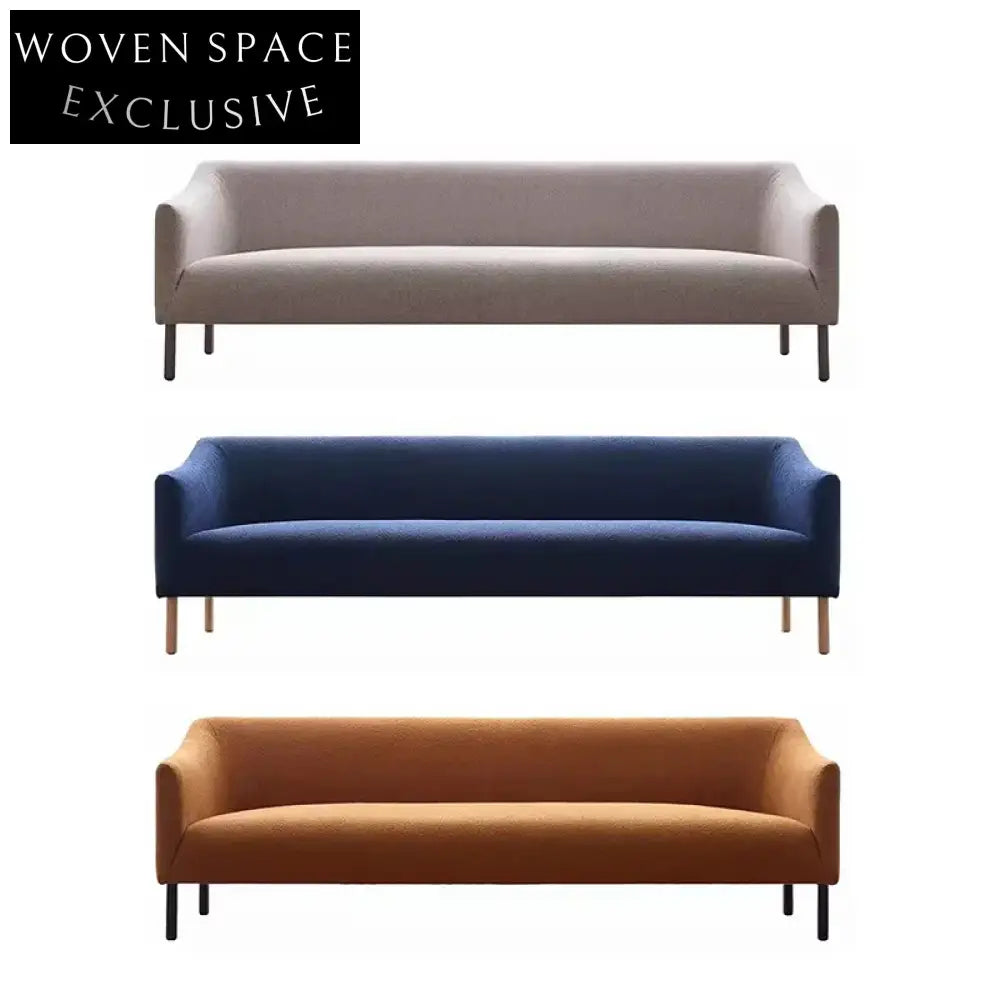 Modern Minimalist Solid Wood Microfiber Leather Living Room Sofa Set