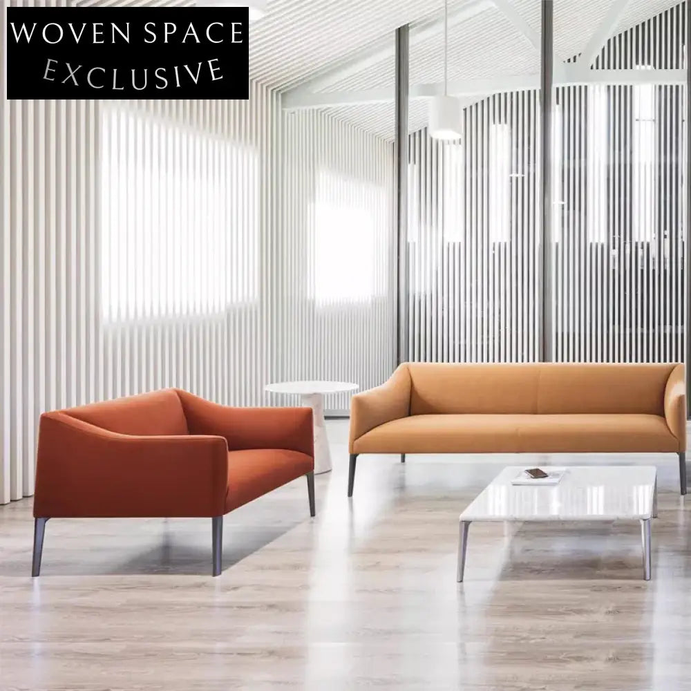 Modern Minimalist Solid Wood Microfiber Leather Living Room Sofa Set