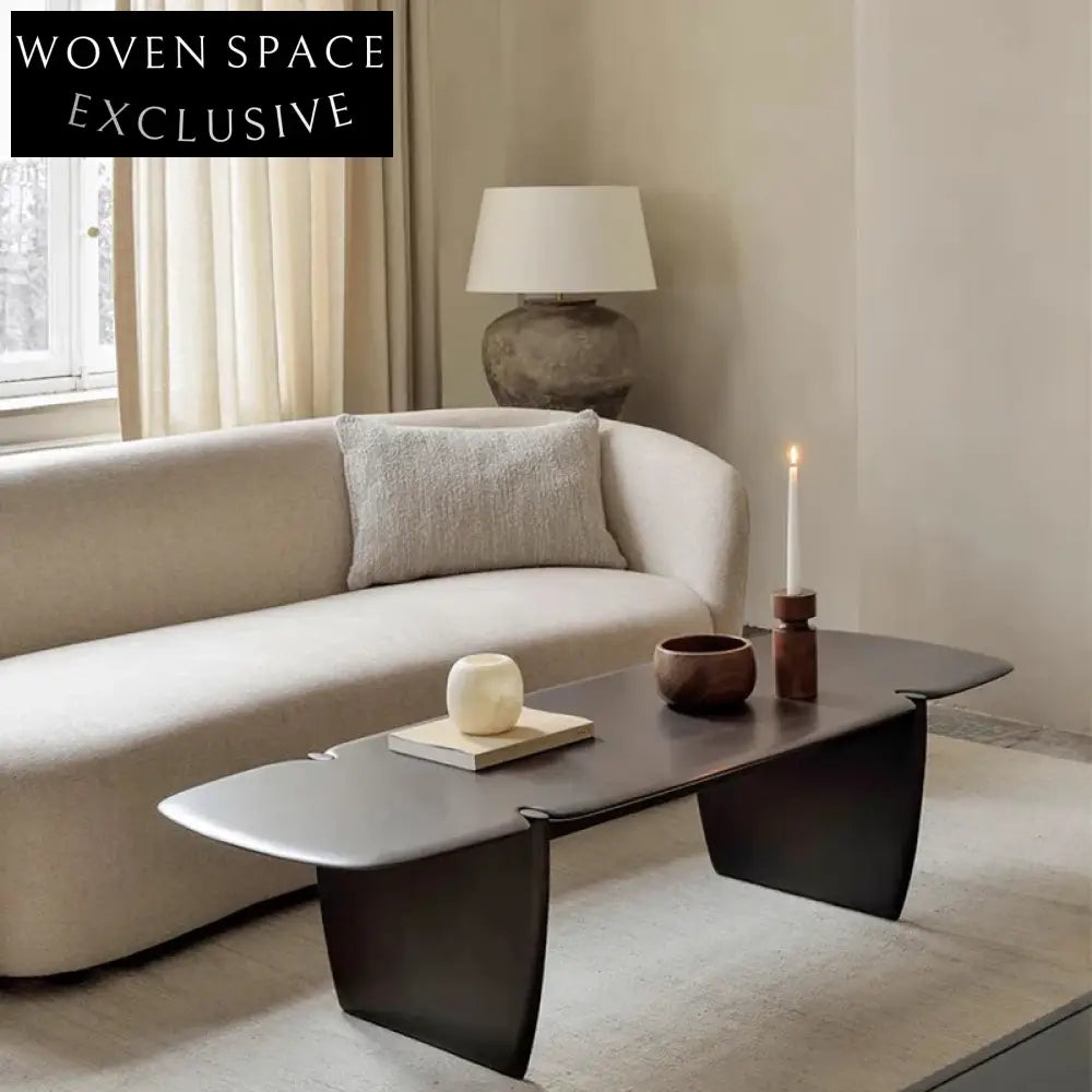 Modern Minimalist Solid Wood Rectangle Coffee Table for Elegant Living Rooms