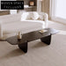 Modern Minimalist Solid Wood Rectangle Coffee Table for Elegant Living Rooms