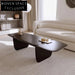 Modern Minimalist Solid Wood Rectangle Coffee Table for Elegant Living Rooms