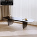 Modern Minimalist Solid Wood Rectangle Coffee Table for Elegant Living Rooms