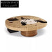 Modern Minimalist Solid Wood Round Living Room Center Coffee Table