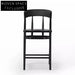 Modern Minimalist Solid Wood Woven Rope Backrest High Kitchen Bar Chair