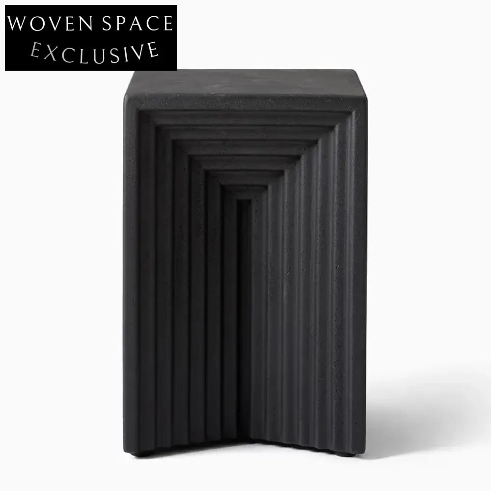 Modern Minimalist Square Concrete Coffee Table, Versatile Indoor Outdoor End Table