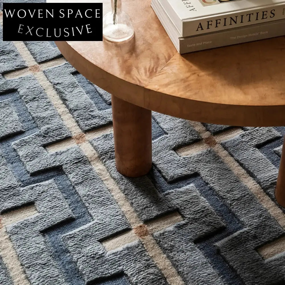 Modern Minimalist Stripe Area Rug, Durable Polyester Fiber, 13mm Thick, Home