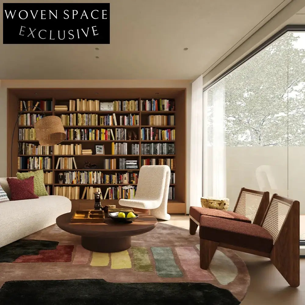 Modern Minimalist Tencel Handmade Home Bedroom Living Room Area Rug