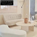Modern Minimalist Travertine Marble Natural Stone Living Room Coffee Table
