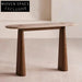 Modern Minimalist Travertine Stone Entryway Living Room Console Table