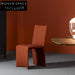 Modern Minimalist Velvet Upholstered Dining Chair with Sturdy Metal Frame