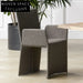 Modern Minimalist Velvet Upholstered Dining Chair with Sturdy Metal Frame