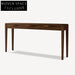 Modern Minimalist Walnut 3-Drawer Storage Console Table